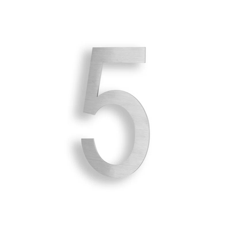 Barton Barton 6-Inch Floating Mount Steel House Number for Address Sign (Black)
