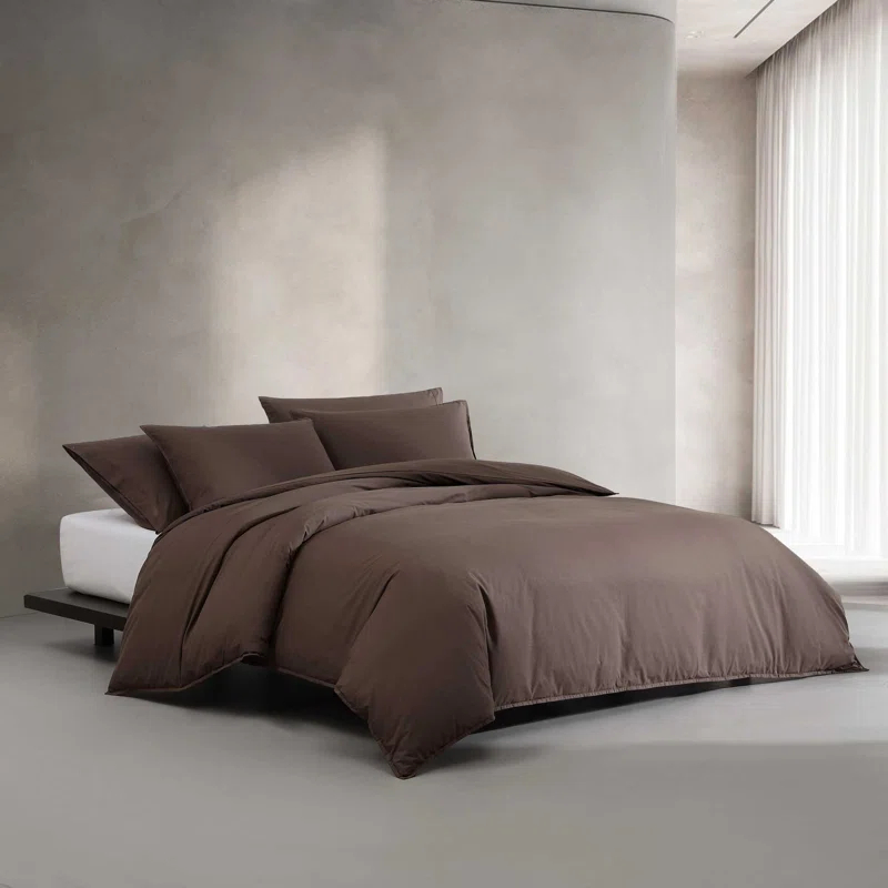 Calvin Klein Calvin Klein Washed Percale Cotton Solid Comforter Set