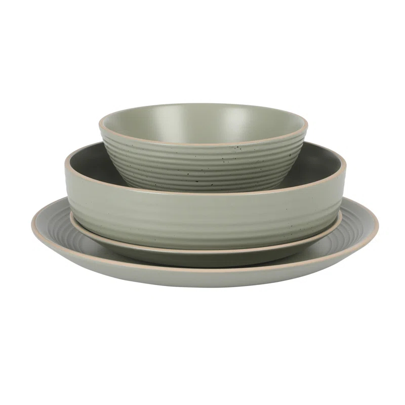 Gibson Home Stoneware Dinnerware Set - Service for 4