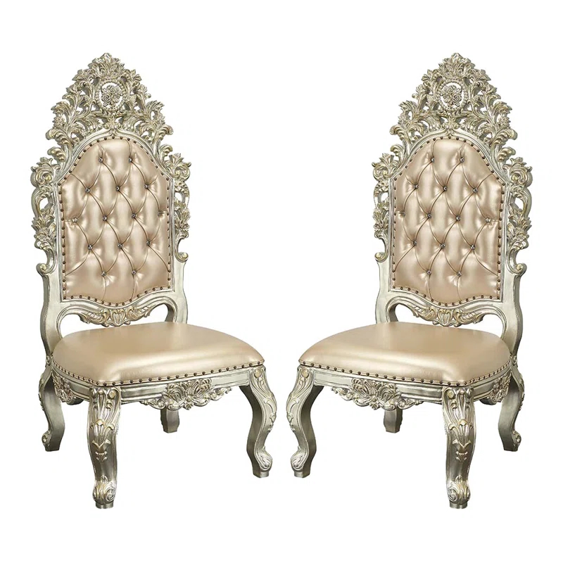 Simple Relax Faux Leather Side Chair (Set of 2)
