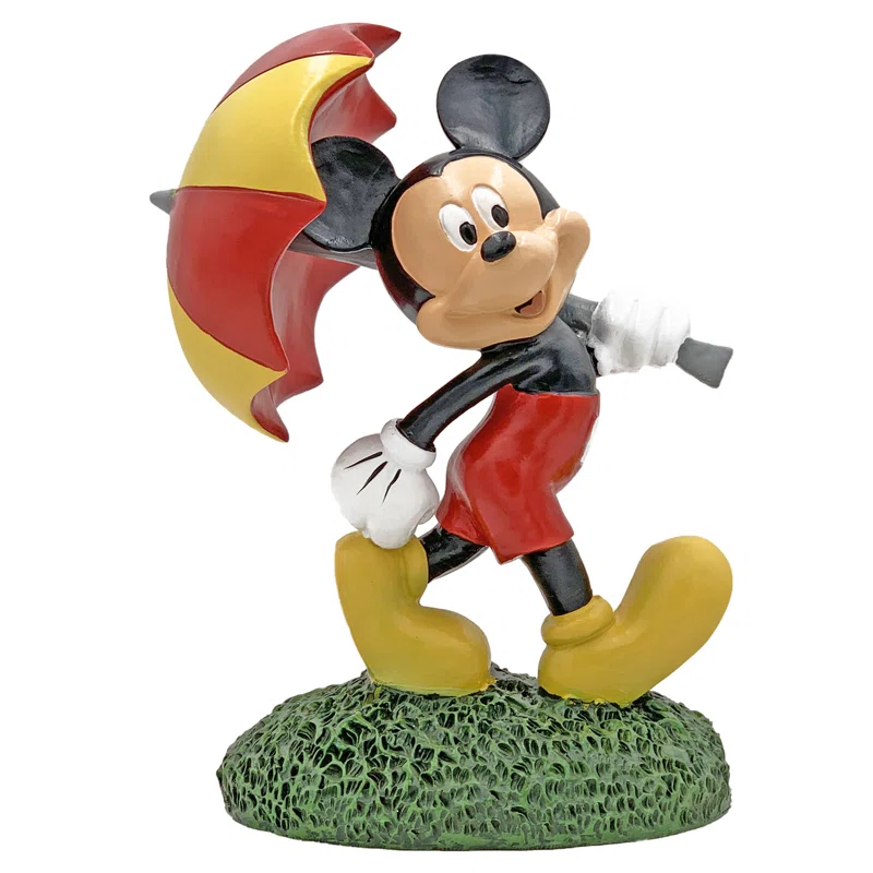 Back Yard Glory Disney Mickey Mouse Umbrella Outdoor Garden Statue