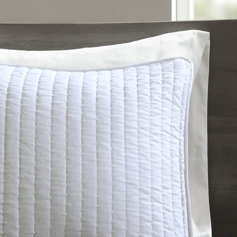 Madison Park Barwick Reversible Solid 3 Piece Quilt Set