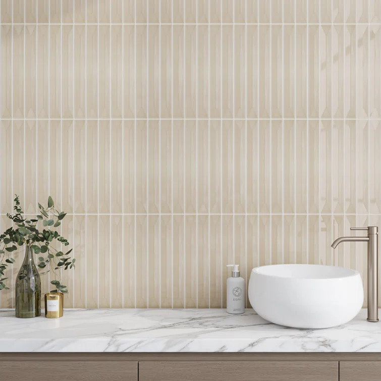 Apollo Tile Horizonte 2 X 16 In. Glossy Ceramic Deco Subway Wall Tile (10.76 Sq Ft/Case) - 50 Pack