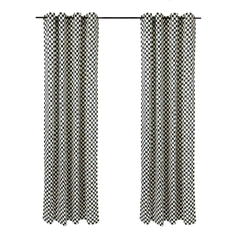 Courtly Check® Grommet Top Curtain Panel