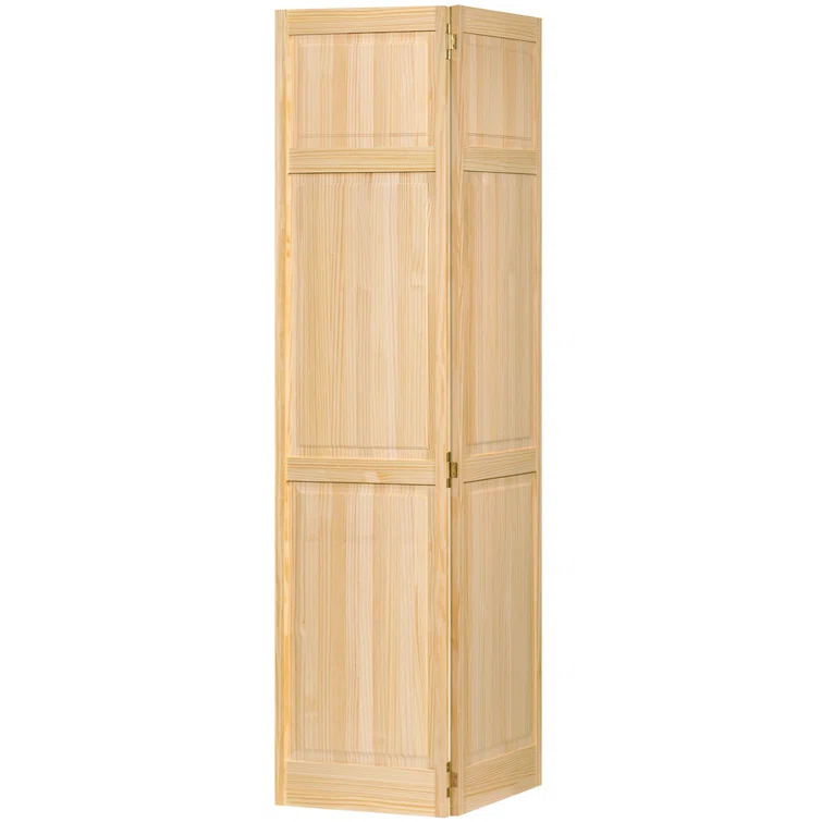 Kimberly Bay Paneled Wood Unfinished Bi-Fold Door