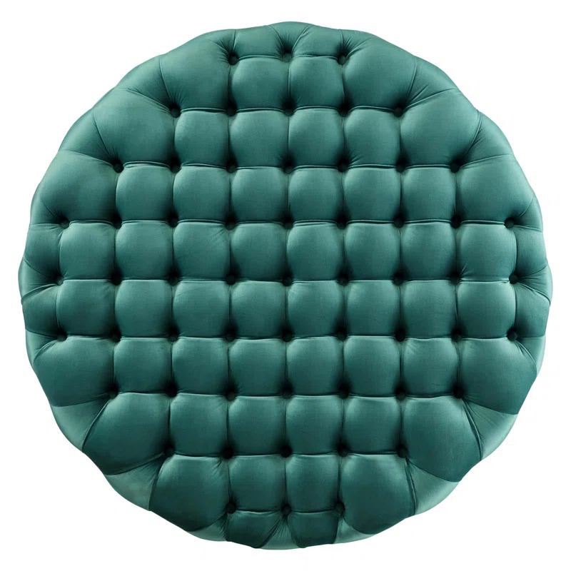 Modway Modway Amour Tufted Button Large Round Performance Velvet Ottoman