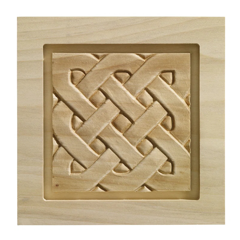 Ornamental Mouldings 5.5'' H x 5.5'' W x 1.19'' D Wood Rosette Applique