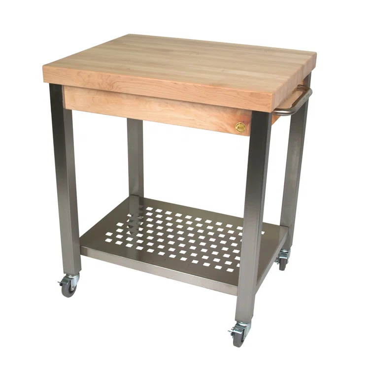 John Boos Cucina Prep Table with Butcher Block Top