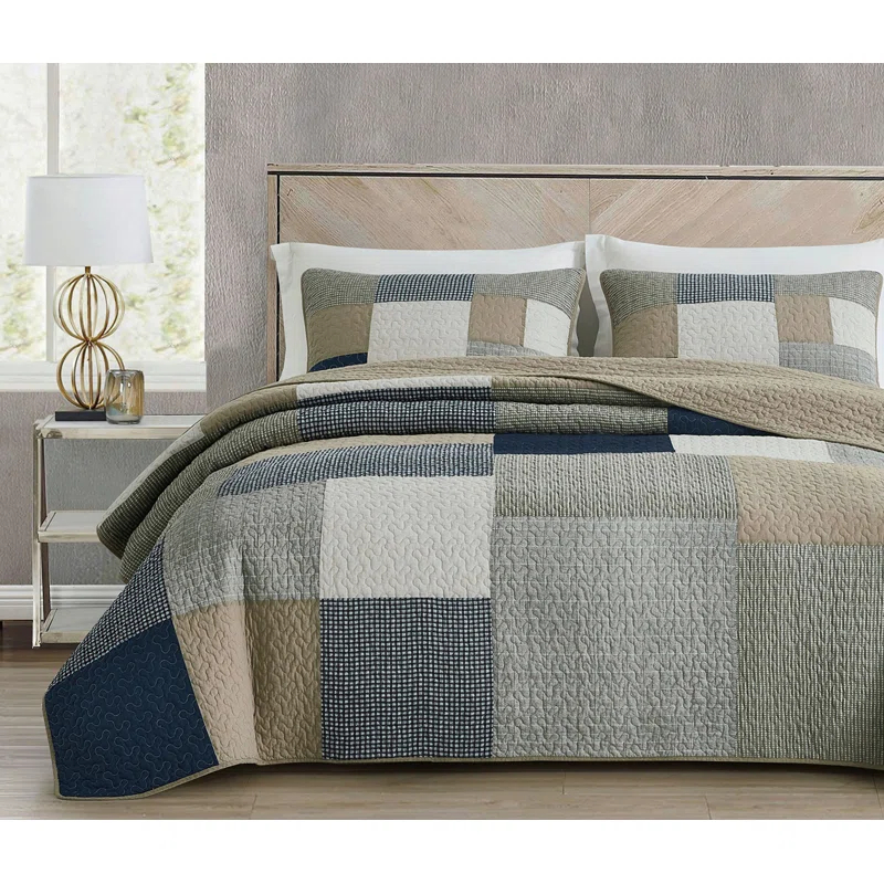 Addy Cotton Patchwork Quilt Set