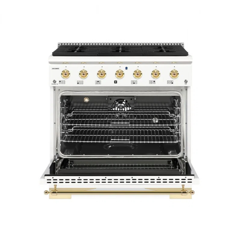 Hallman Industries Hallman Industries 36" Smart Dual Fuel Freestanding Range with 6 Burners