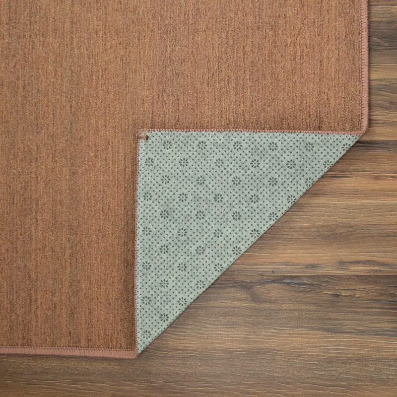 My Magic Carpet Solid Espresso Flatweave Indoor / Outdoor Rug