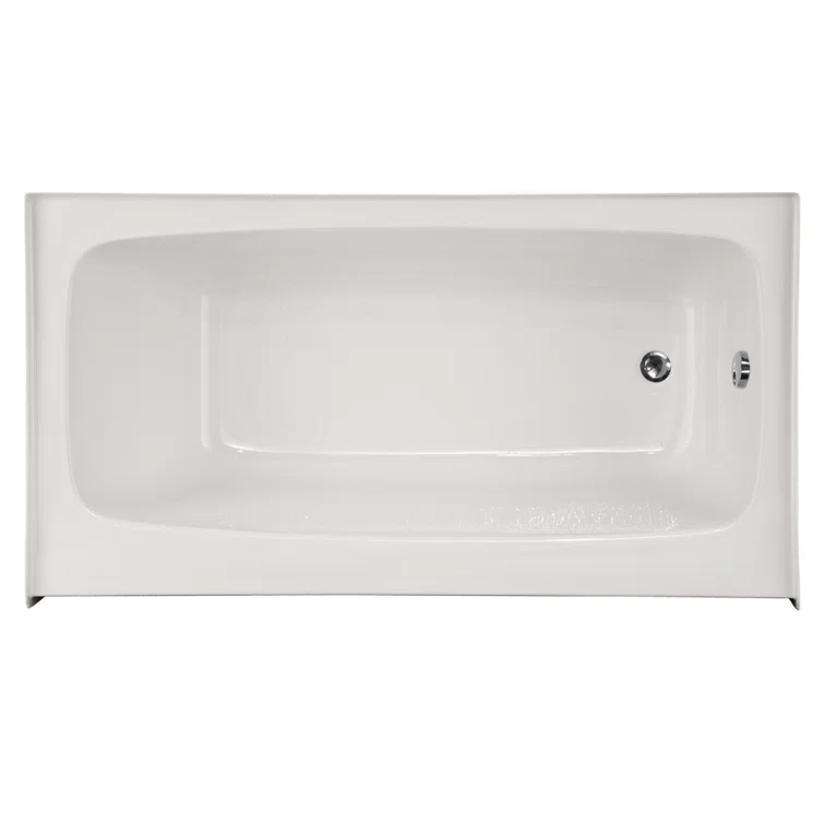 Hydro Systems Regan 72'' x 32'' Alcove / Tile In Soaking Acrylic Bathtub REG7232ATO-WHI-RH