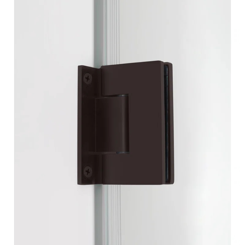 Aston SDR997EZ-NBR-35580 Kinkade XL 35.25" - 35.75" W x 80" H Hinged Frameless Shower Door