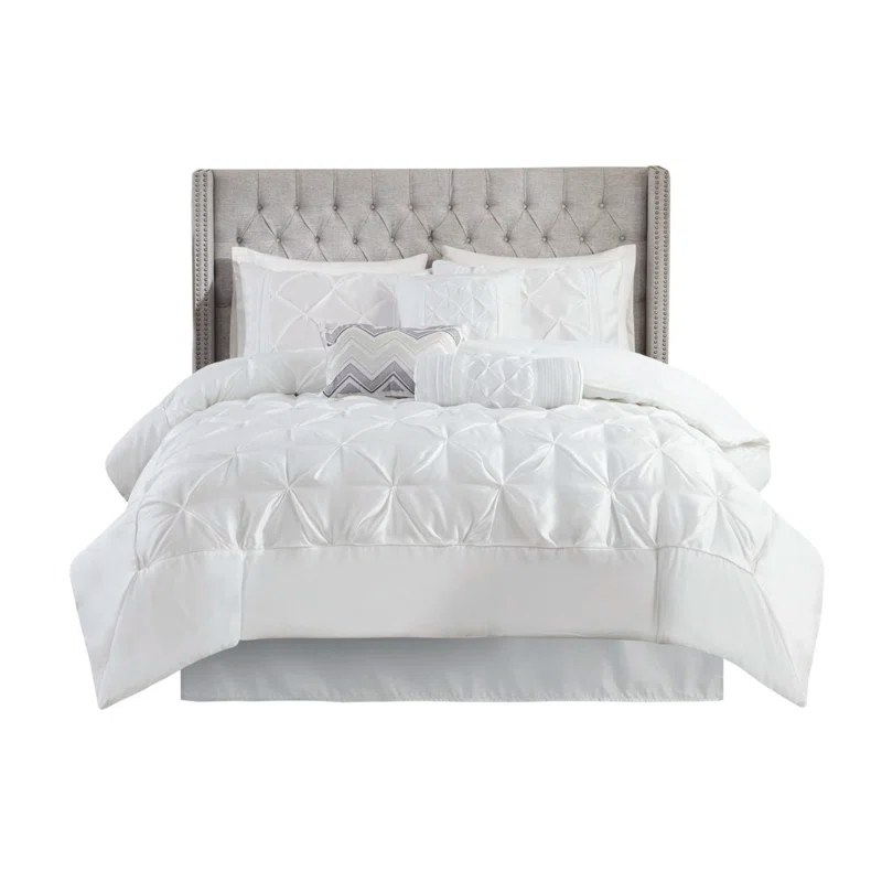 Madison Park Laurel 7 Piece Tufted Comforter Set