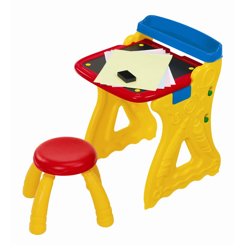 Grow 'n Up Crayola Kids 7 Piece Arts And Crafts Table and Chair Set