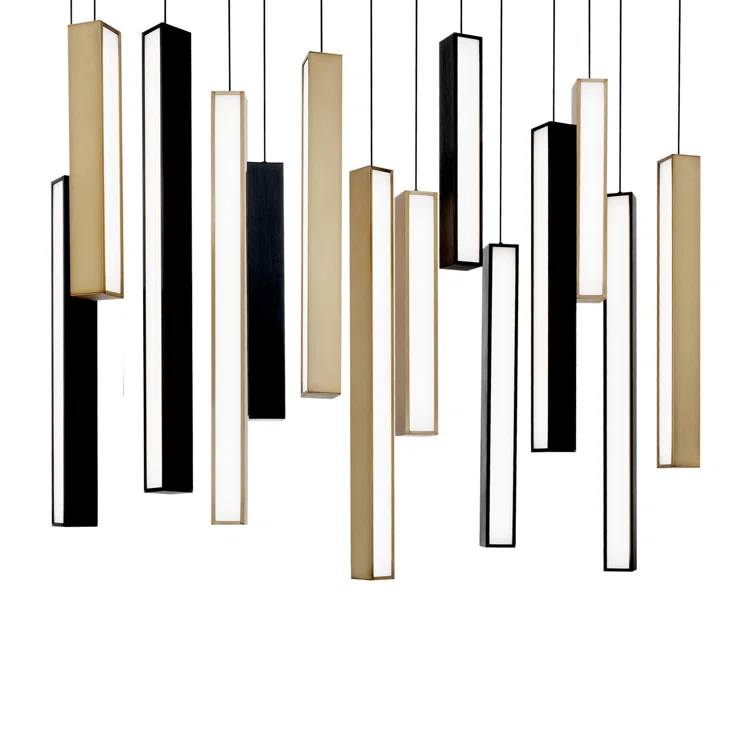 Modern Forms Chaos 14 - Light Matte Black LED Cluster Pendant