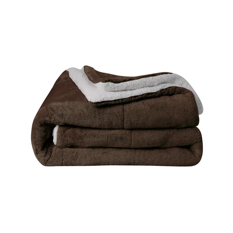Swift Home Ultra Plush Reversible Faux Fur and Sherpa 3-Piece Comforter Set