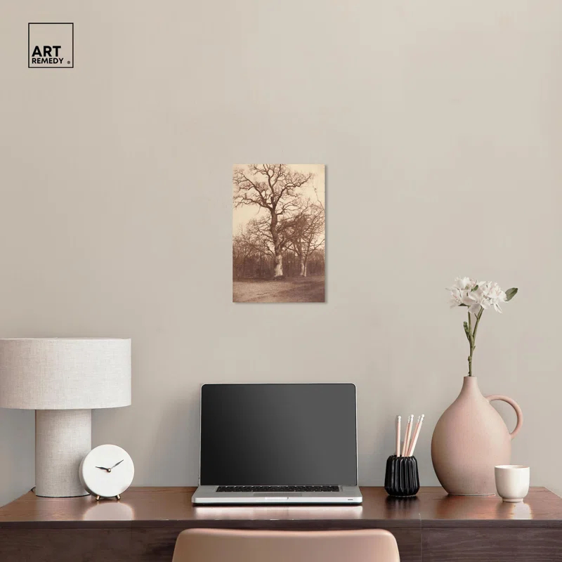 Art Remedy Trees In late 19s Canvas Vintage Landscape Art by Art Remedy
