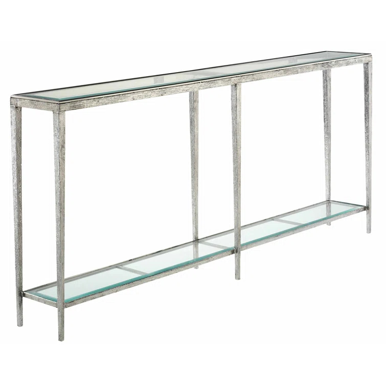 Maitland-Smith Jinx 72'' Glass Top Console Table