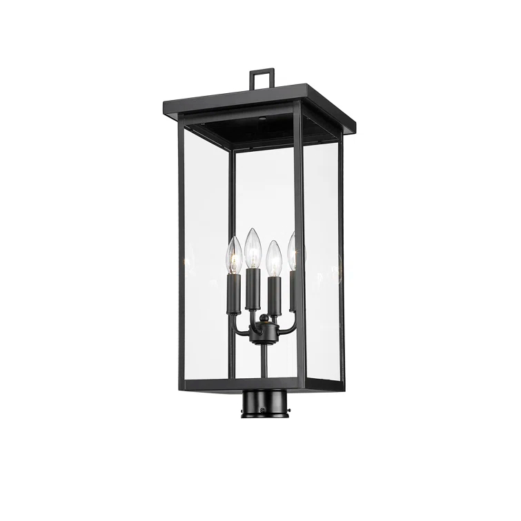 Millennium Lighting Barkeley 4 Light 26.13" Tall Outdoor Single Head Post Light