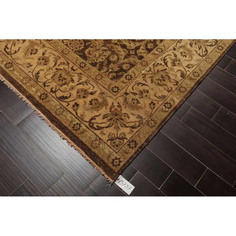 Orysia One-of-a-Kind Rectangle:8'7''x12' Wool Area Rug in Brown