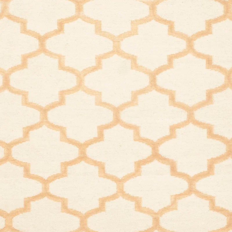 Winston Porter Milltown Hand Woven Flat Weave Wool Geometric Rug