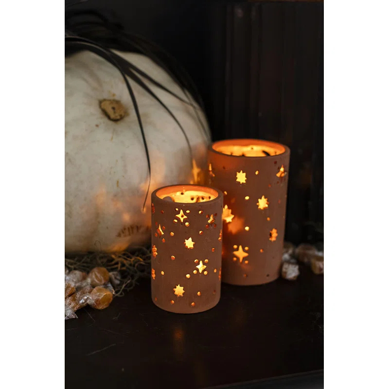 Birch Lane™ Addy 4.5'' H Concrete / Cement Tabletop Votive Holder (Set of 4)