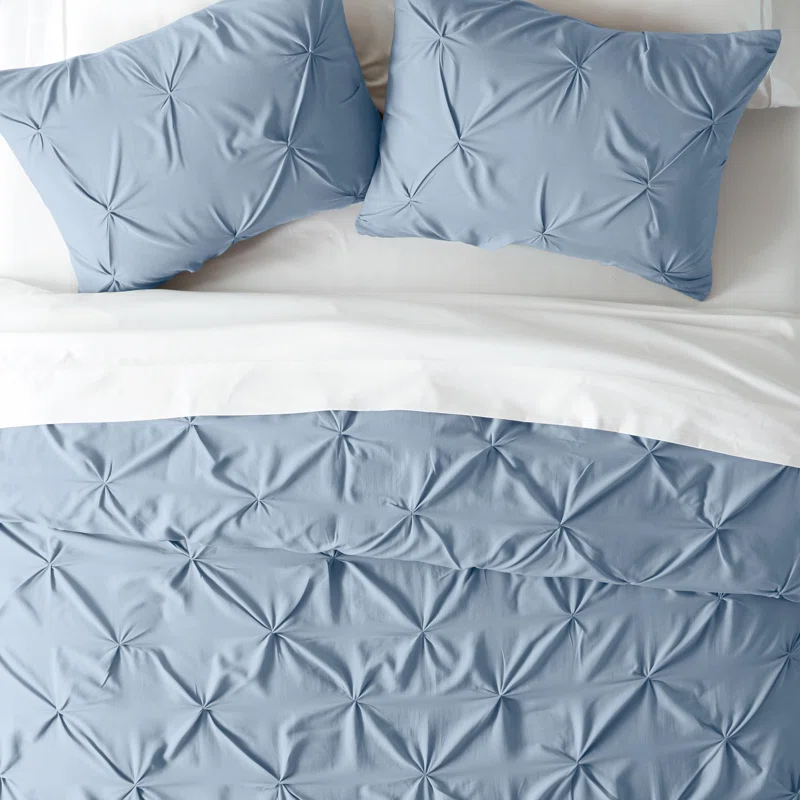 Becky Cameron Pinch Pleat Textured Duvet Cover Set