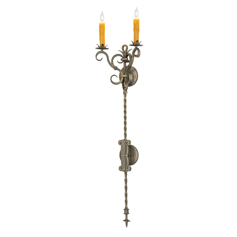 Meyda Lighting Palmira Steel Candle Wall Light