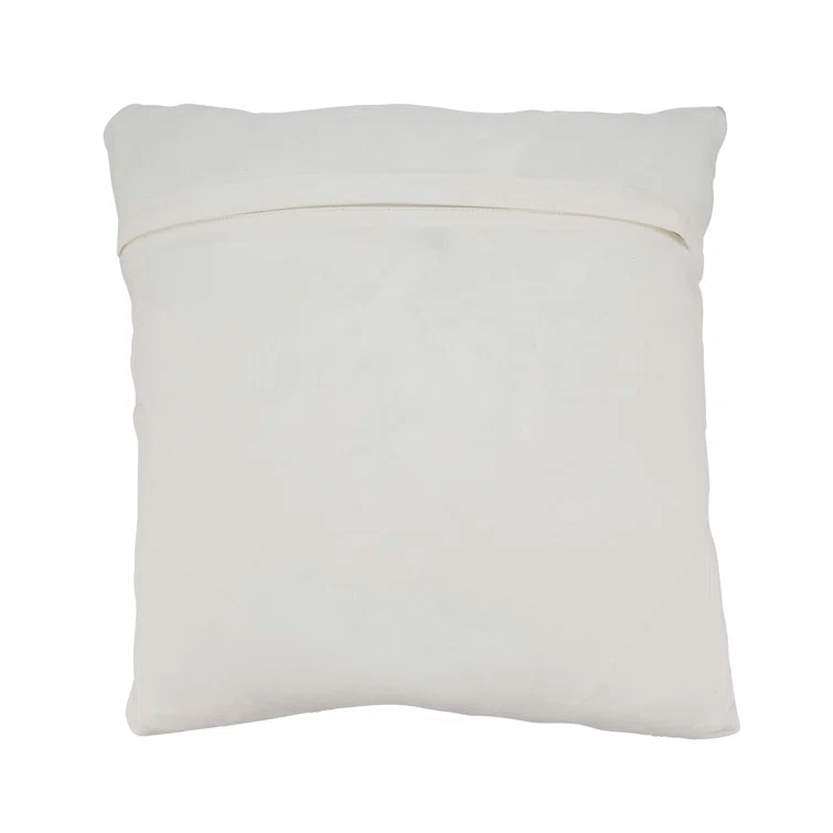 Saro Mariposa Collection Striped Cotton Blend Throw Pillow