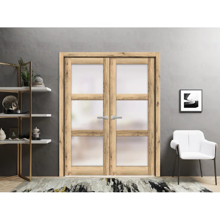 SARTODOORS Paneled Wood Lucia French Doors | Wayfair