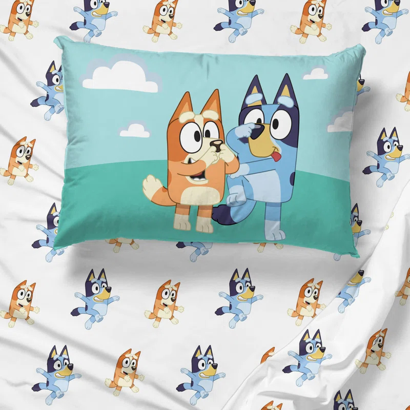 BBC Bluey & Bingo 4 Piece Full Sheet Set