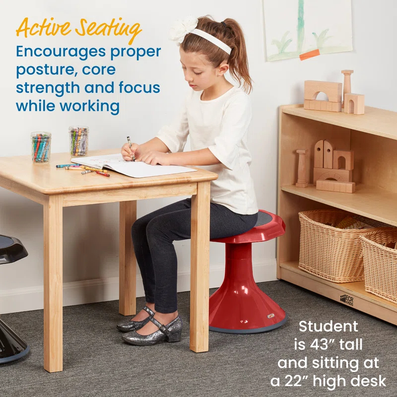 ECR4Kids ACE Active Core Engagement Wobble Stool, Flexible Seating