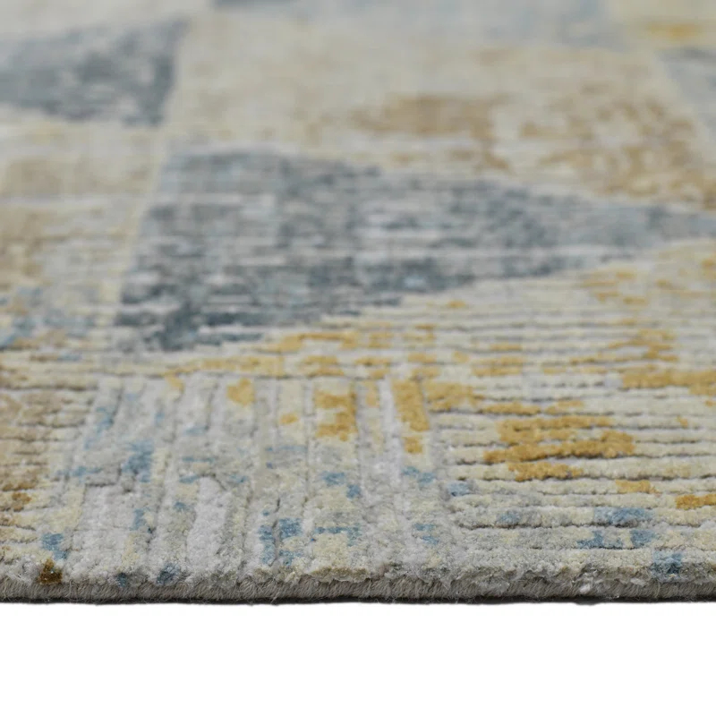 AMER Rugs Majestic Voilie Hand-Knotted Wool/Silk Area Rug in Ivory