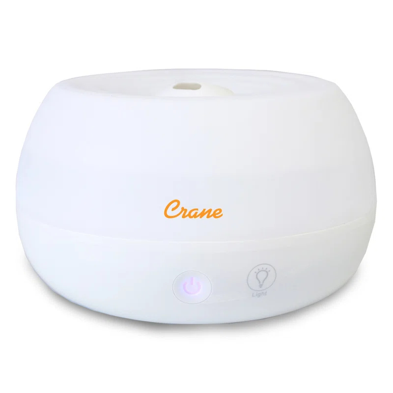 Crane USA 0.2 Gal. 2-in-1 Ultrasonic Cool Mist Humidifier & Aroma Diffuser for Small Rooms