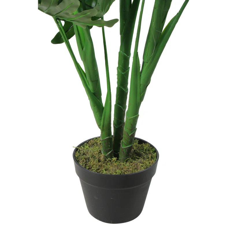 Northlight Seasonal 47" Green Potted Philodendron Selloum Artificial Plant