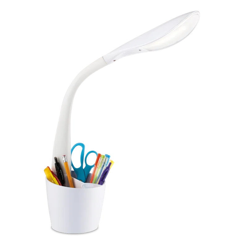 OttLite OttLite LED Desk Space Organizer Lamp, 4 Brightness Levels, Touch Controls, Flexible Neck Height