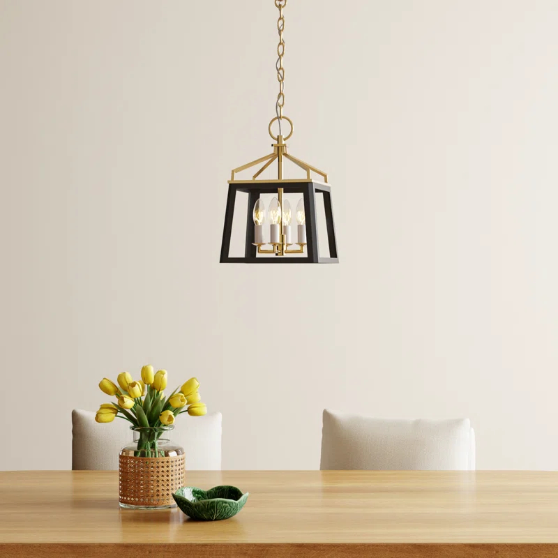 Birch Lane™ 4 - Light Dimmable Lantern Geometric Chandelier