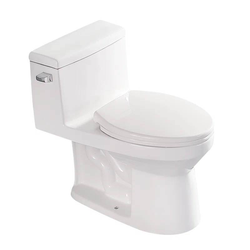 Lordear H-MTLC-T133 Lordear 1.28 Gallons GPF Elongated Comfort Height Floor Mounted One-Piece Toilet (Seat Included)