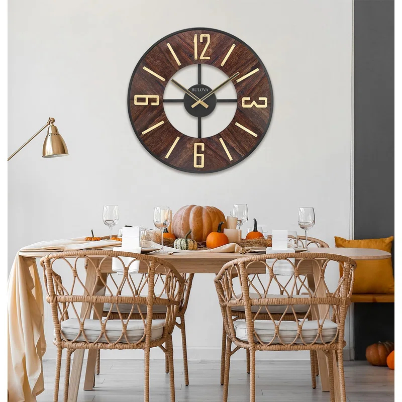 Bulova Wood Wall Clock