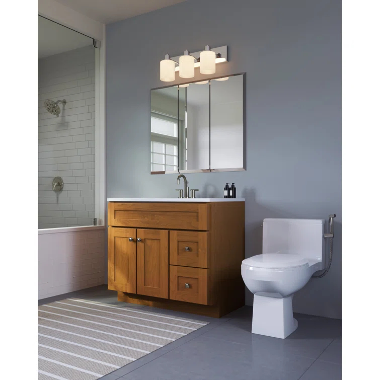 Design House Brookings 36 Inch Bathroom Vanity, Ready to Assemble, Solid Wood, Sherwin Williams – Design House, 587097