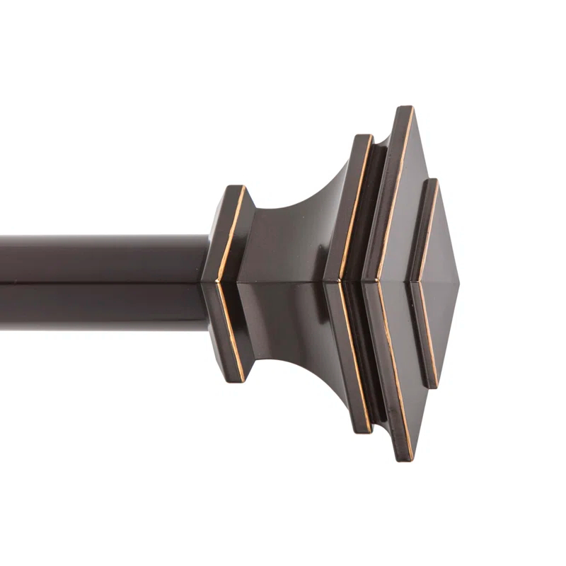 SnugSet Andrew Steel Adjustable Single Curtain Rod