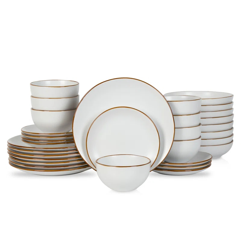 Stone Lain Brasa 32-Piece Dinnerware Set Stoneware