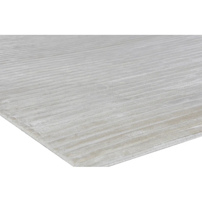 High Low Viscose Striped Rug