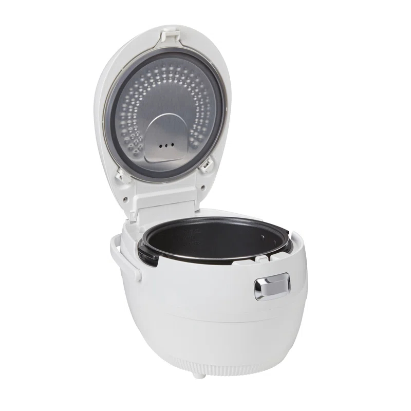 Cuckoo Electronics Cuckoo Rice Cooker 20 Cups Cooked Warmer with Nonstick Pot 16 Menu Modes and Micom Fuzzy Logic Tech with Auto Clean Features in White (CR-1020F)