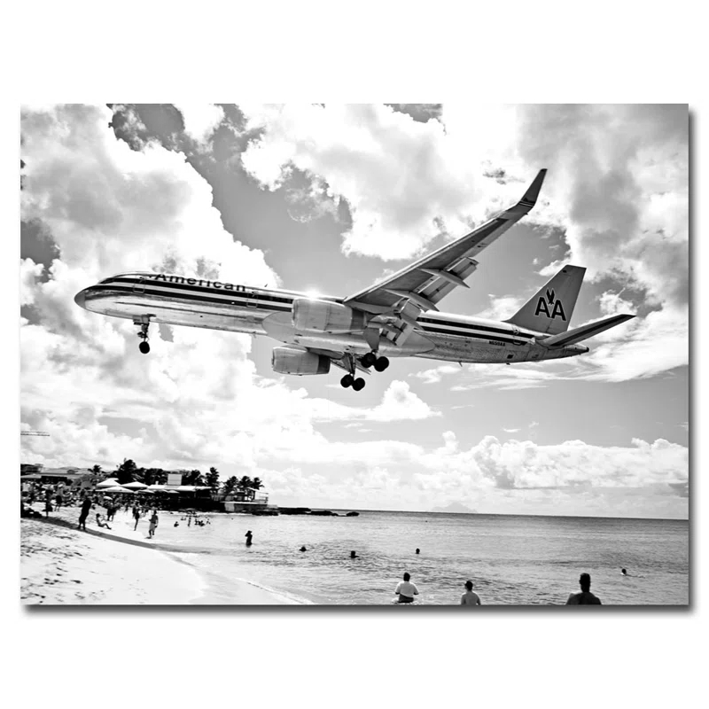 Trademark Fine Art " American Airliner " by Preston
