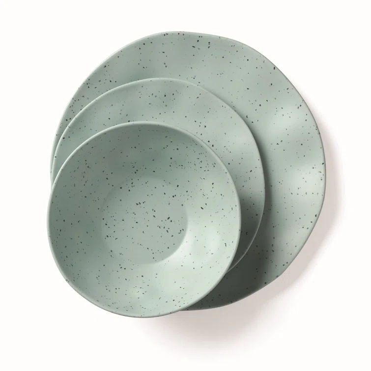 Oneida Terrazzo Melamine 12 Piece Dinnerware Set