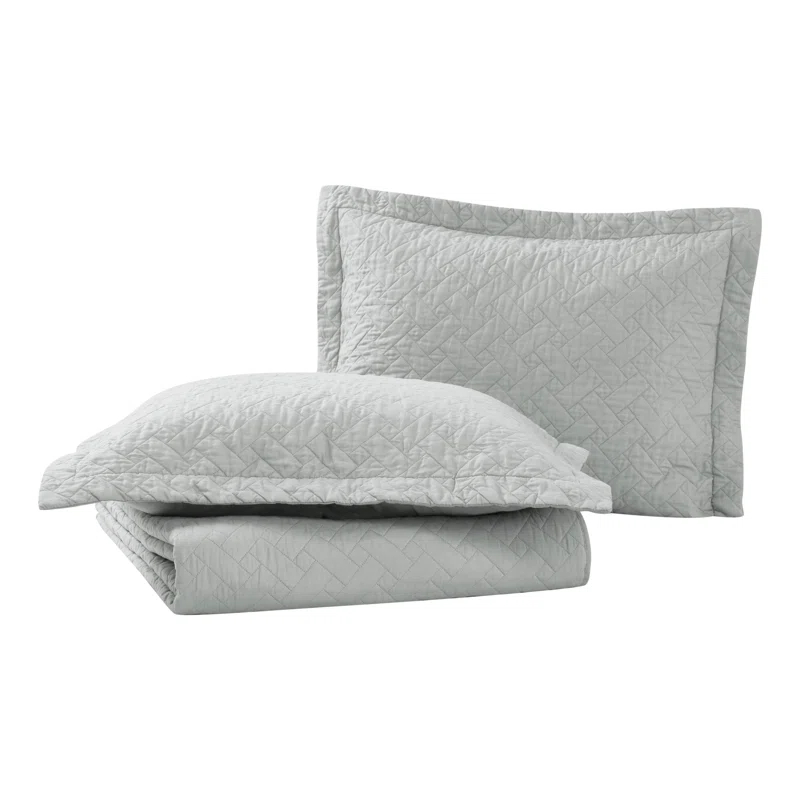 Tommy Bahama Home Tommy Bahama Raffia Solid Cotton Reversible Quilt Set
