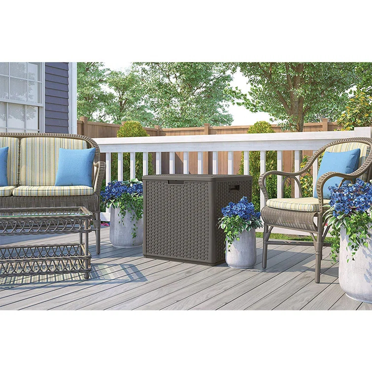 Suncast Suncast 26.75'' W 60 Gallons Water Resistant Resin Lockable Deck Box