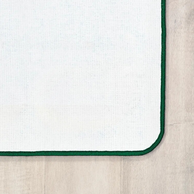 Carpets for Kids Pixel Perfect™ Alphabet Wood Stumps in Grass Tufted Brown/Green Area Rug